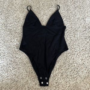 Black Tank Bodysuit - S